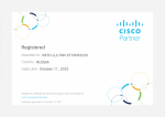 Партнёрский сертификат Cisco